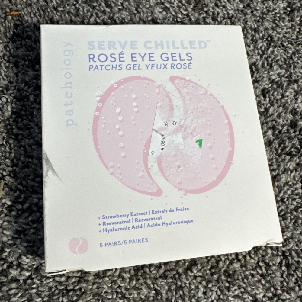 Patchology Anthropologie Serve Chilled Rose Eye Gels 5 Pairs